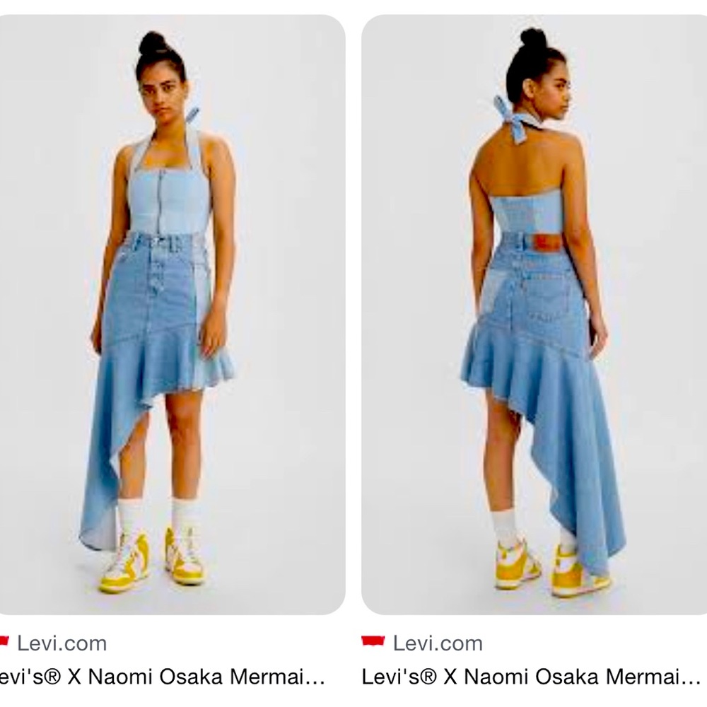 Levis Naomi Osaka Denim Mermaid Skirt